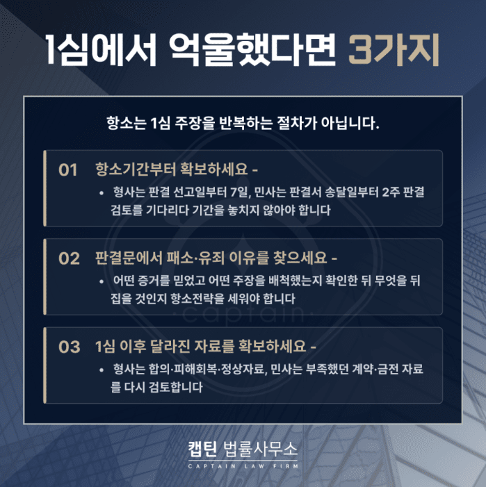 [법인소식] 항소심 뜻과 항소 절차｜1심 판결 불복부터 상고까지 사법절차 총정리