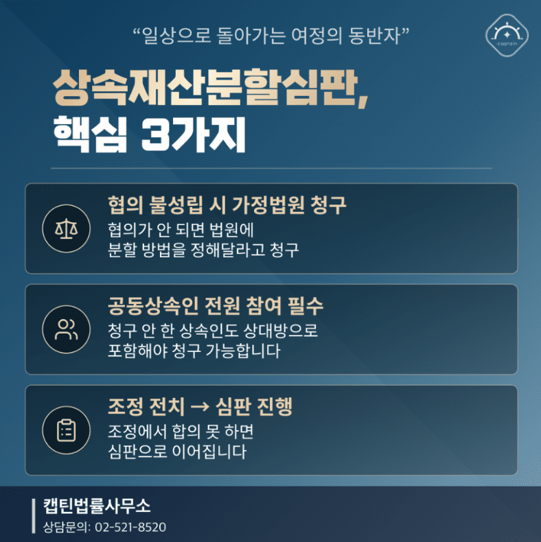 [경찰출신변호사] 상속재산분할심판청구, 공동상속인 협의가 안 된다면? 절차·분할 기준·필요 자료